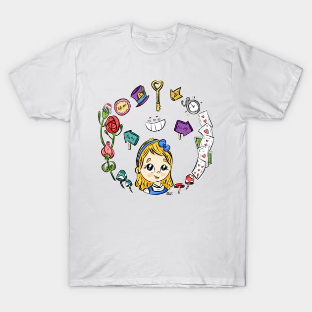 Alice in the Wonderland T-Shirt by Saly18